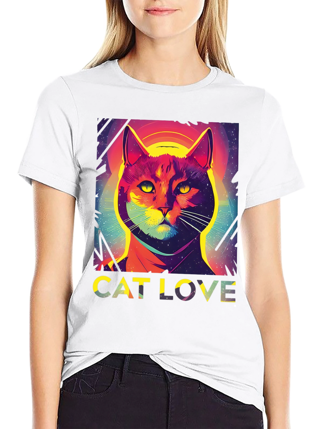 Cat Love Graphic Tee - Stylish Unisex T-Shirt