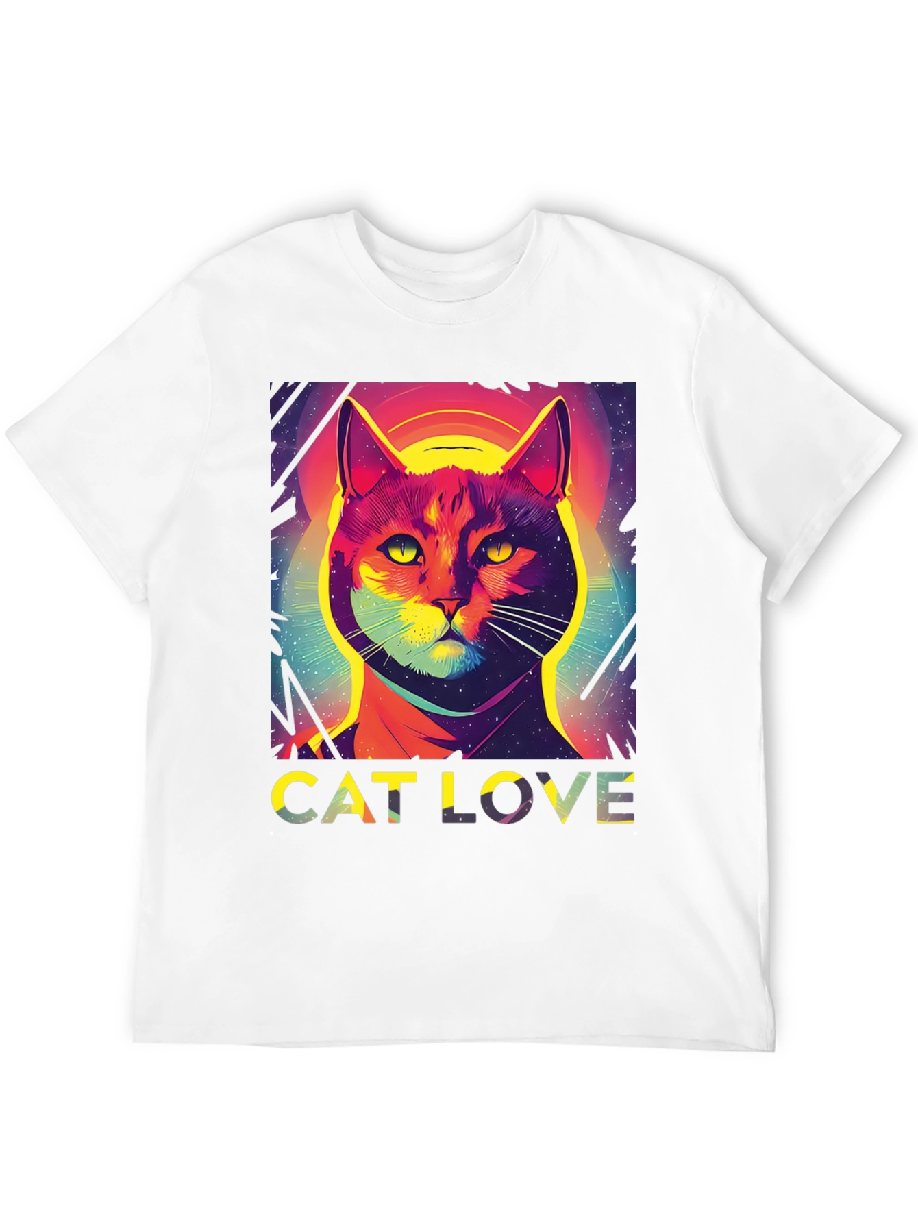 Cat Love Graphic Tee - Stylish Unisex T-Shirt
