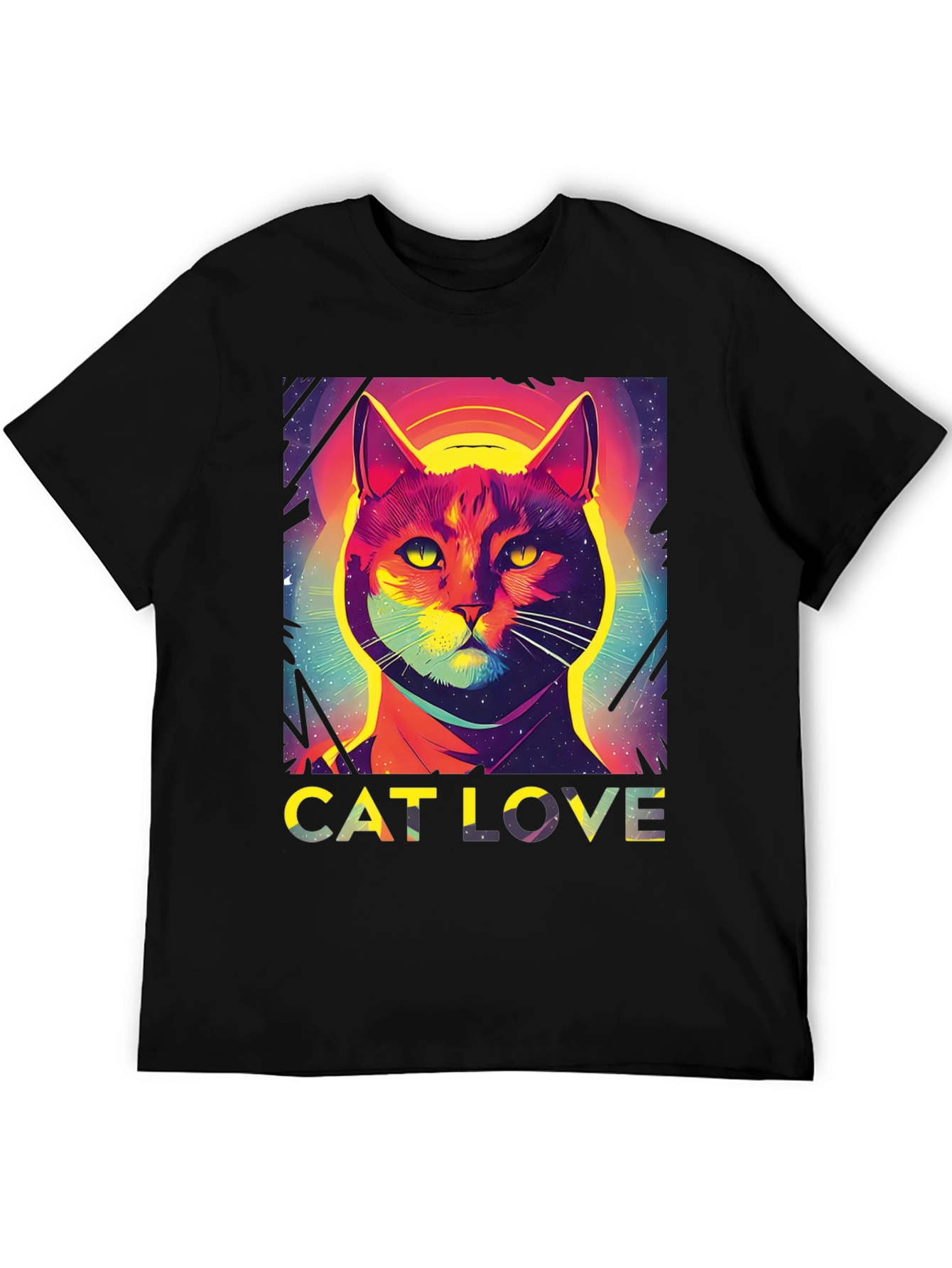 Cat Love Graphic Tee - Stylish Unisex T-Shirt