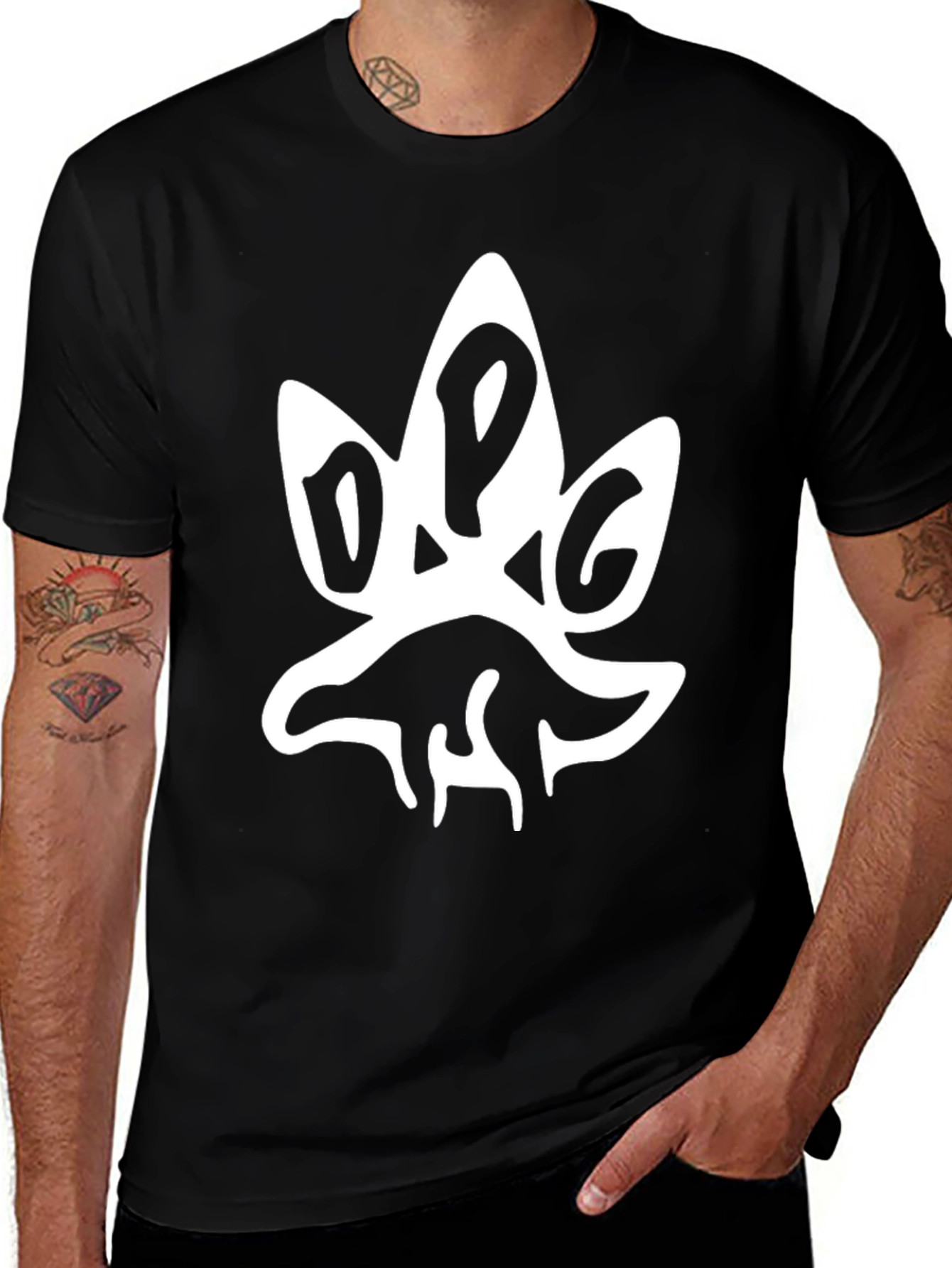 D.O.G. T-Shirt - Black Cotton Graphic Tee