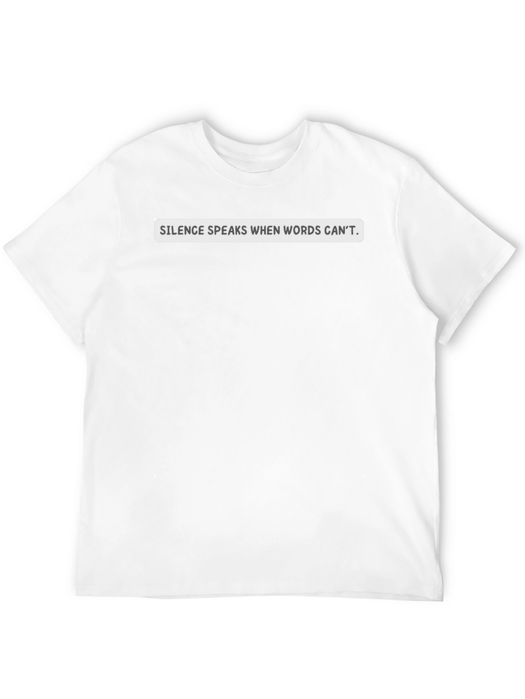 Silence Speaks Graphic Tee - Black