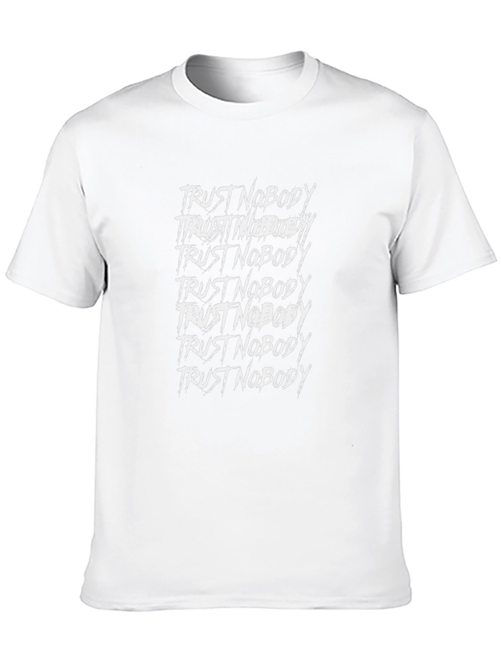 Trust Nobody Graphic Print T-Shirt - Menswear Black Tee