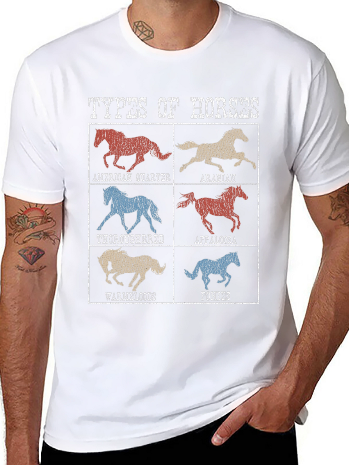 Types of Horses Graphic Tee