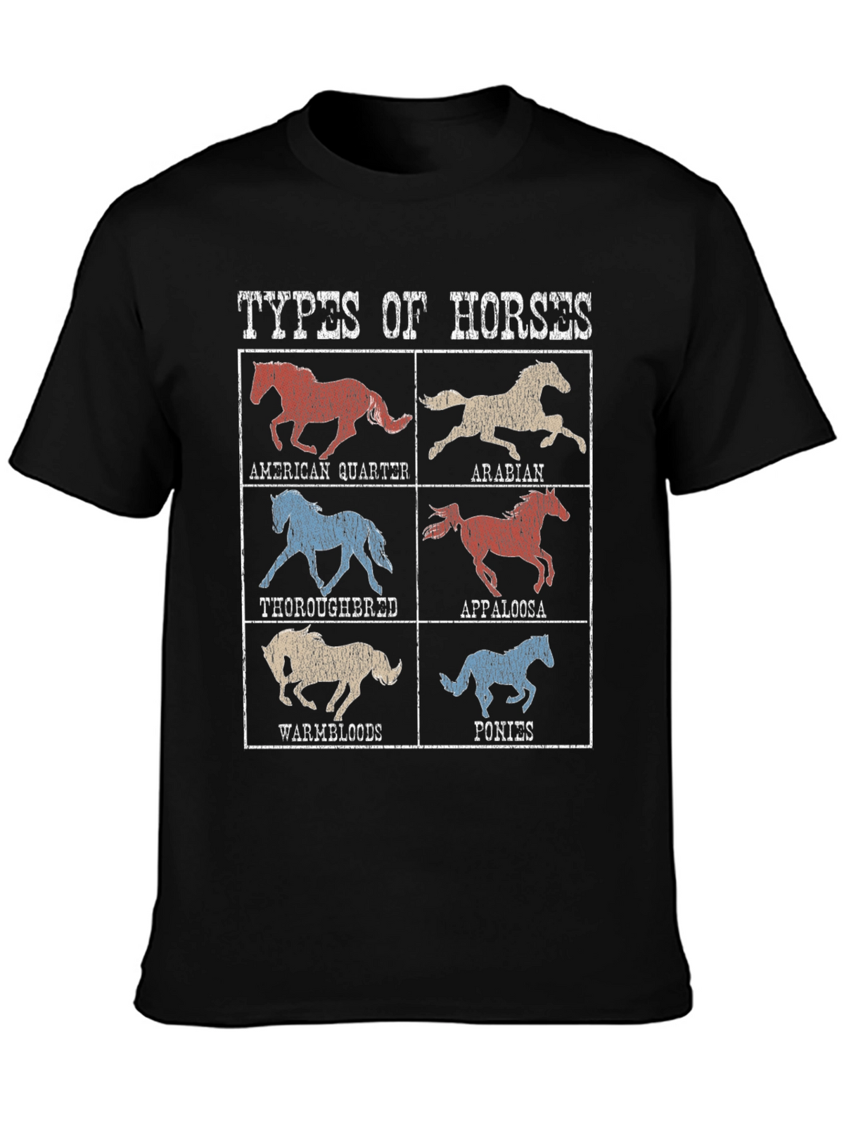 Types of Horses Graphic Tee