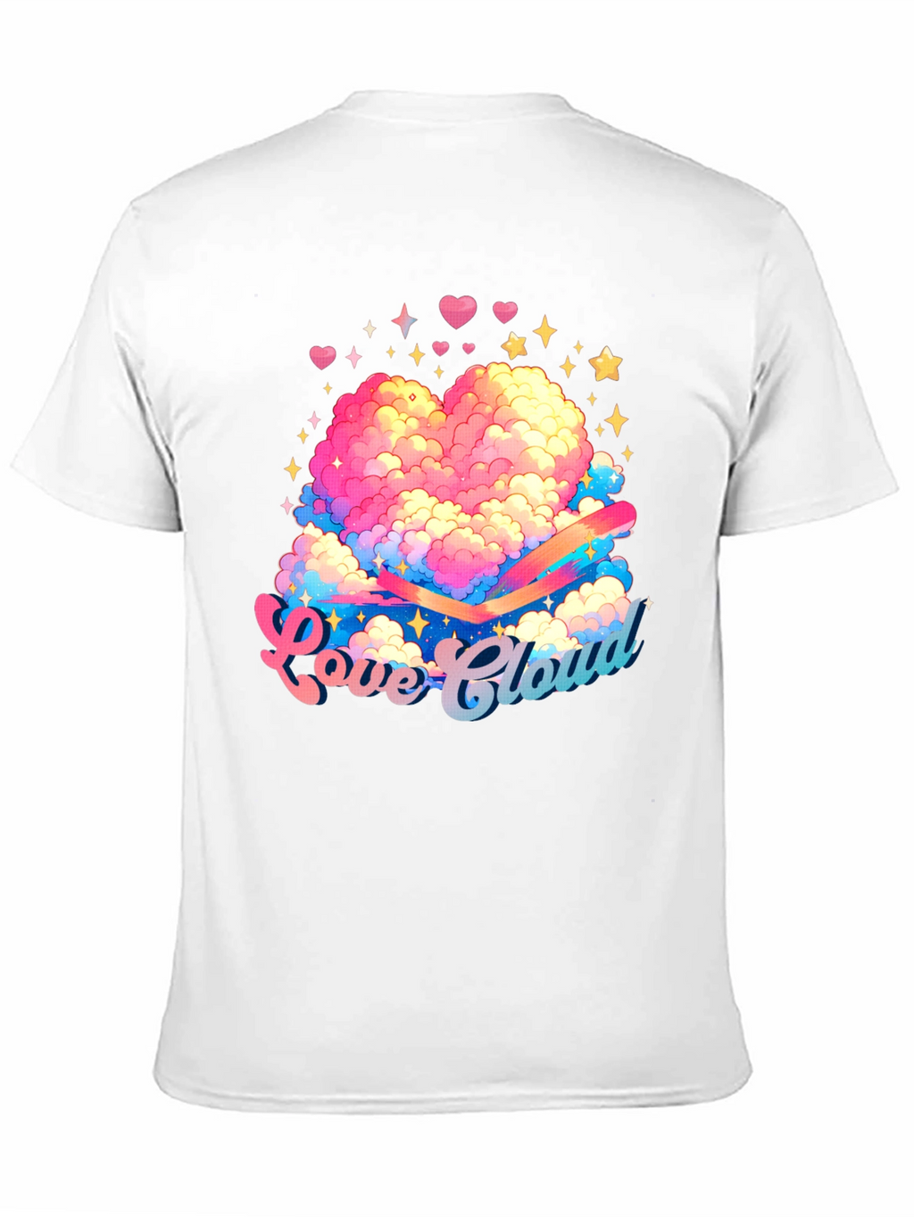 Love Cloud Graphic Tee - Black Cotton T-Shirt