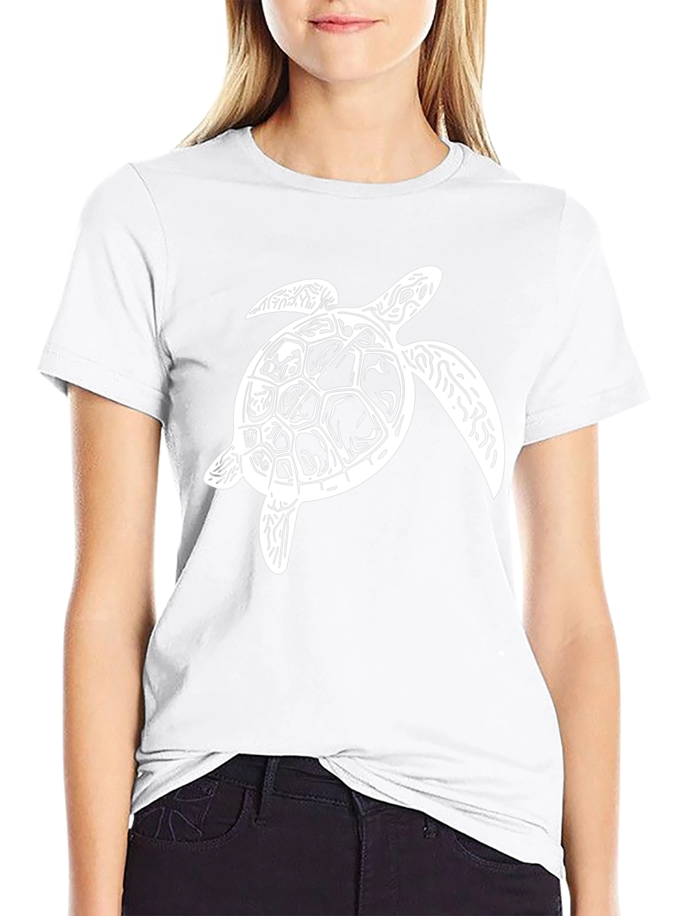 Sea Turtle Graphic Black T-Shirt