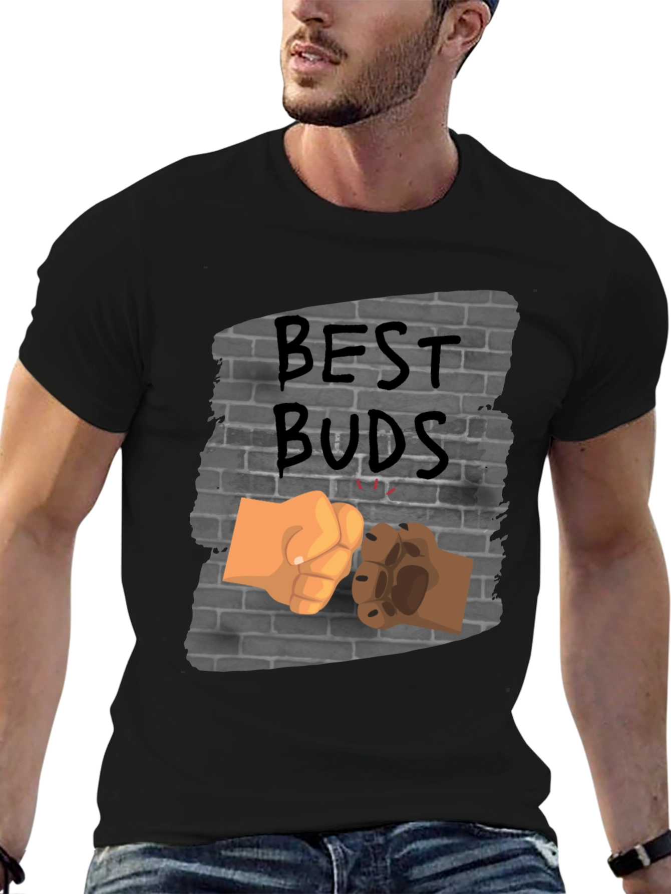 Best Buds Fist Bump Graphic Tee