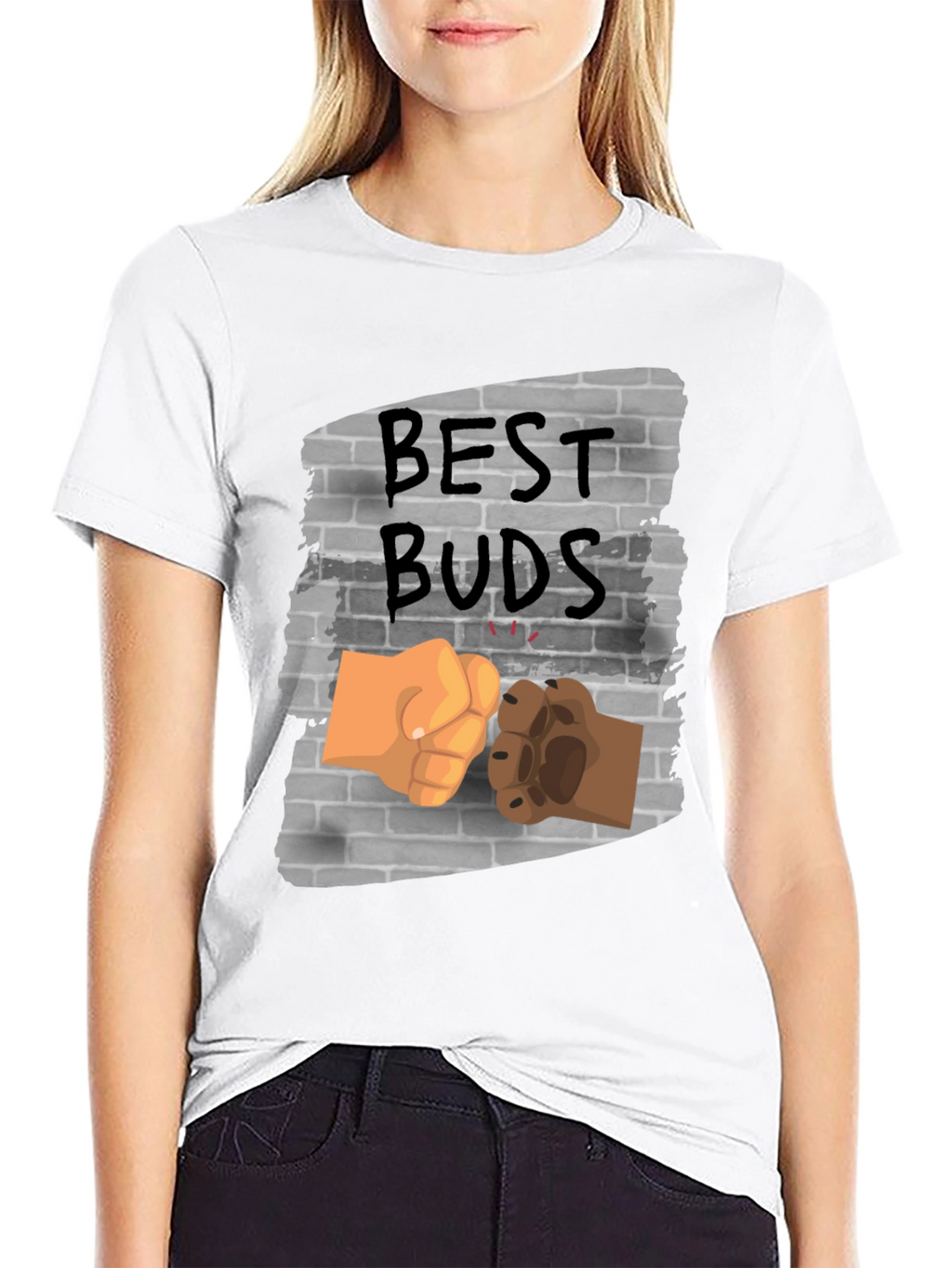 Best Buds Fist Bump Graphic Tee