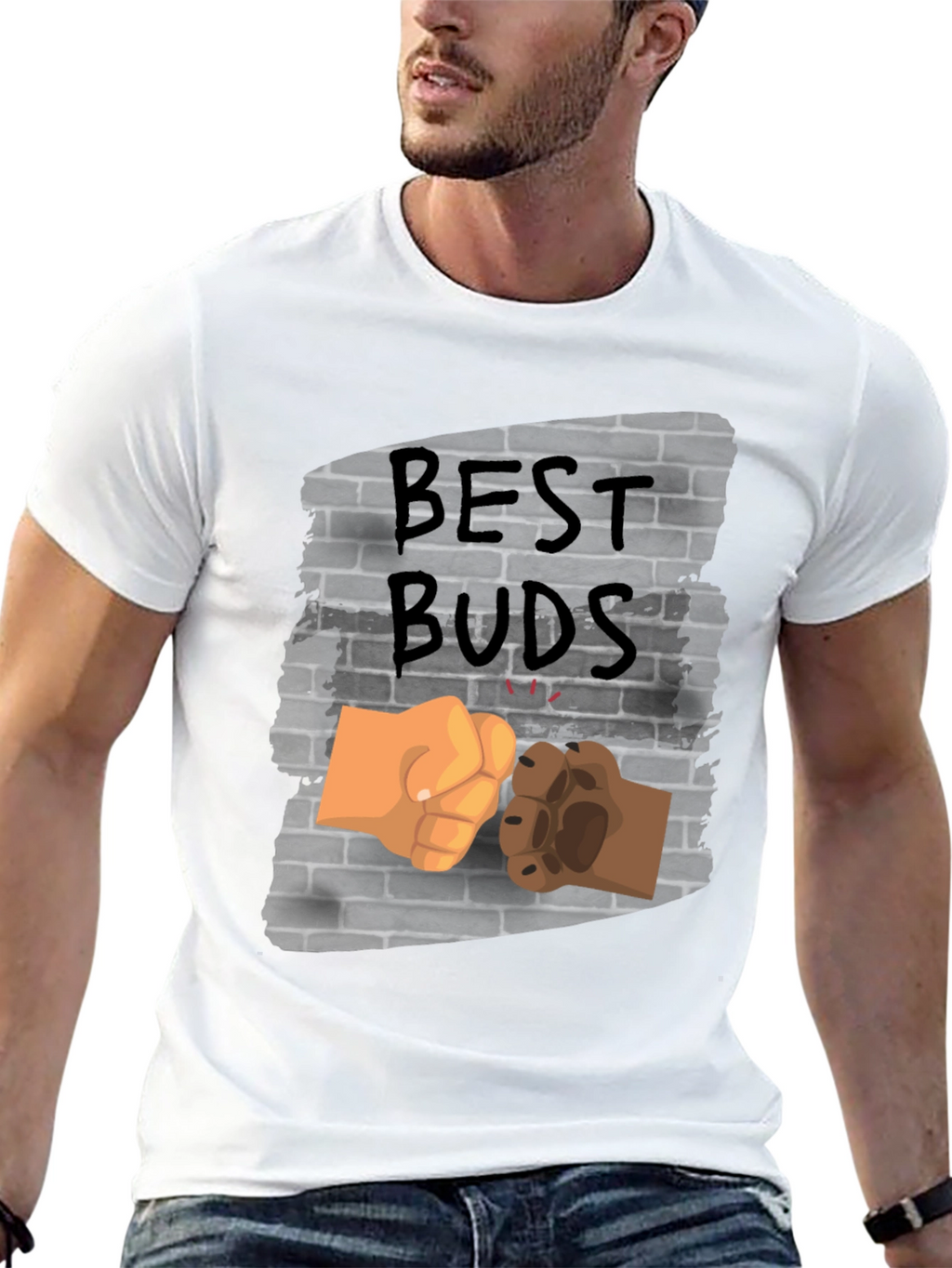 Best Buds Fist Bump Graphic Tee