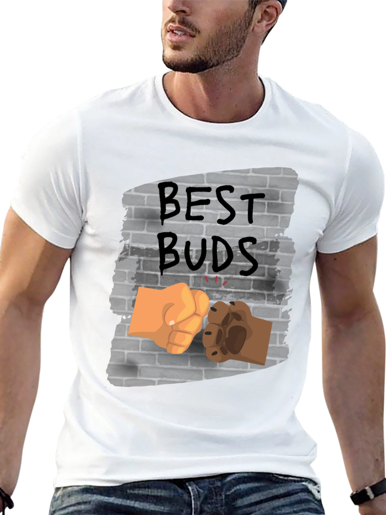 Best Buds Fist Bump Graphic Tee
