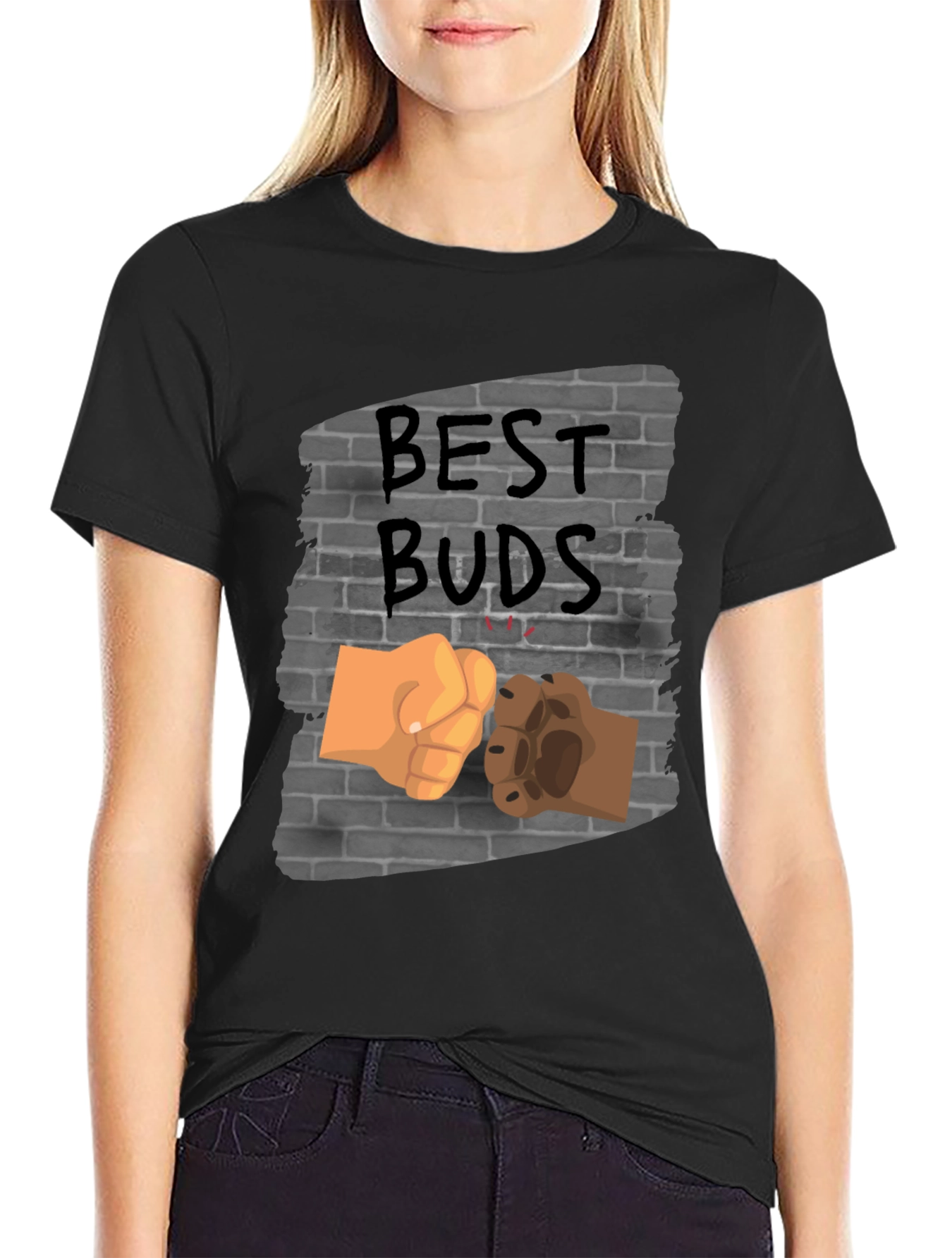 Best Buds Fist Bump Graphic Tee
