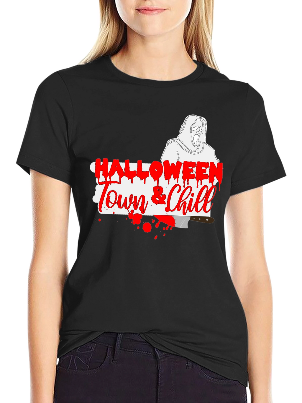 Halloween Town & Chill Graphic T-Shirt