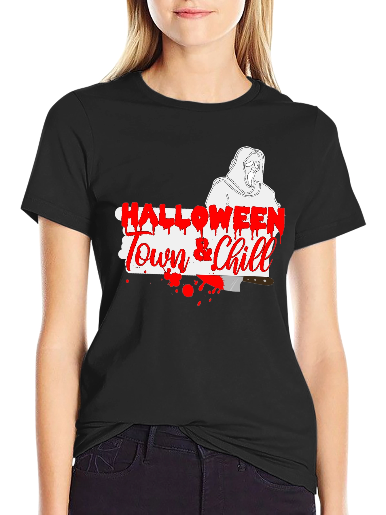 Halloween Town & Chill Graphic T-Shirt