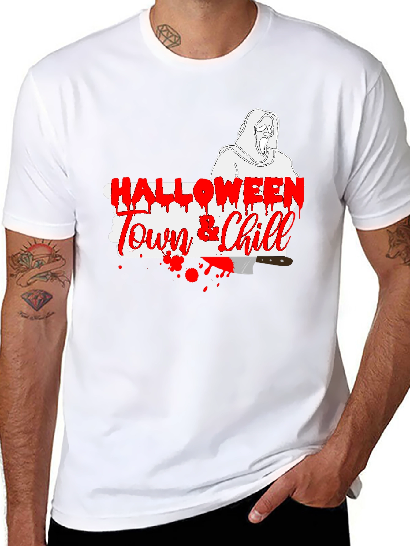 Halloween Town & Chill Graphic T-Shirt