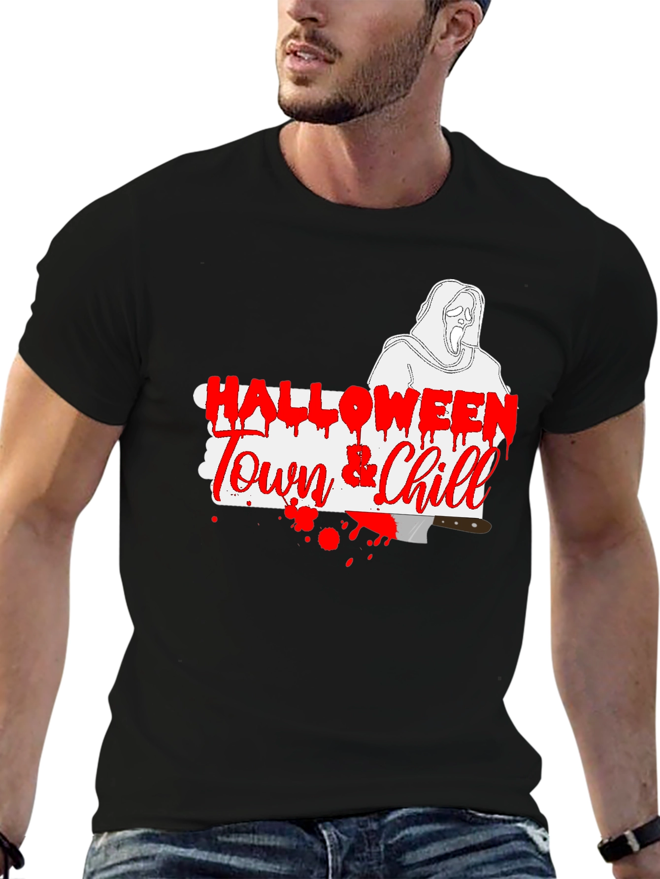Halloween Town & Chill Graphic T-Shirt