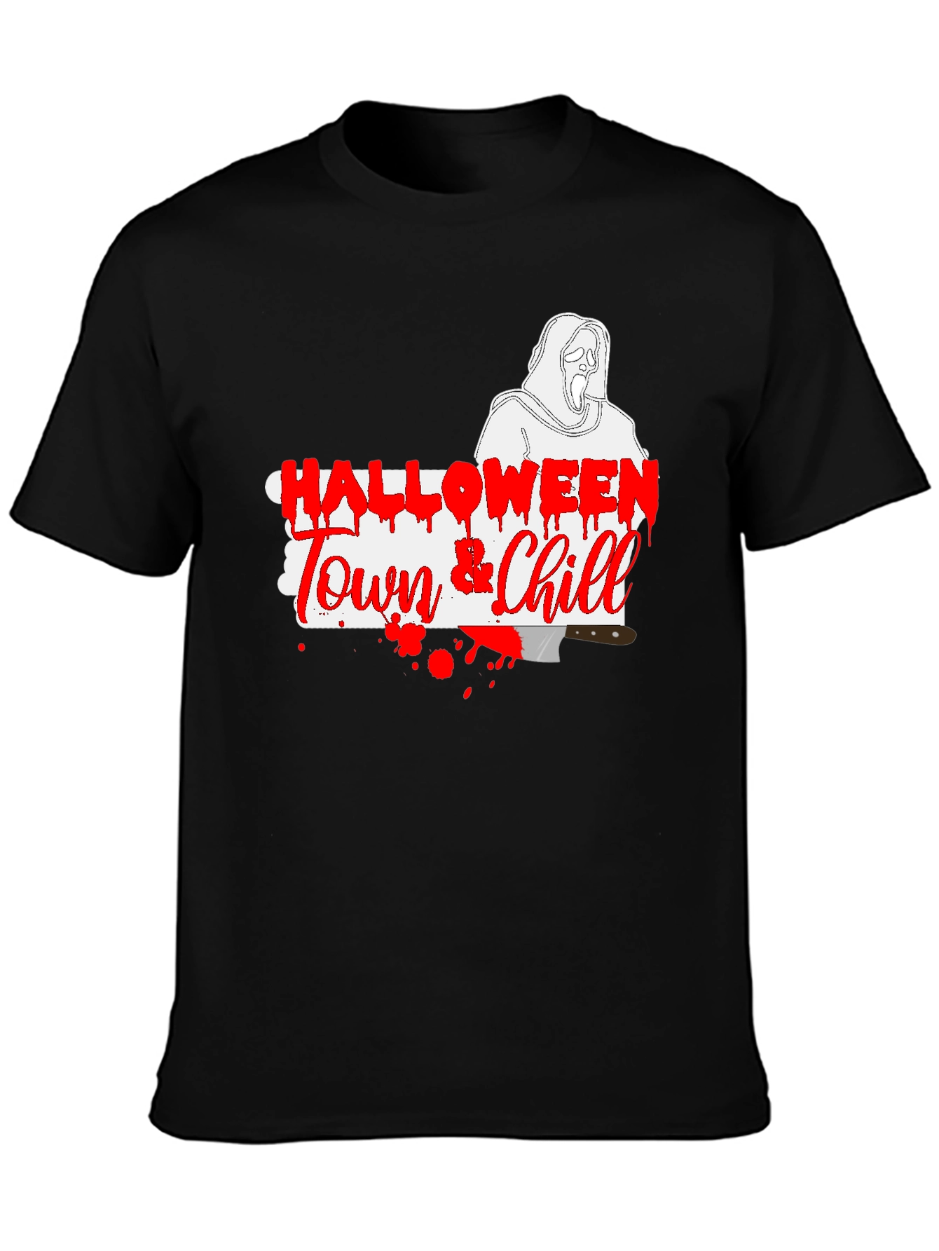 Halloween Town & Chill Graphic T-Shirt