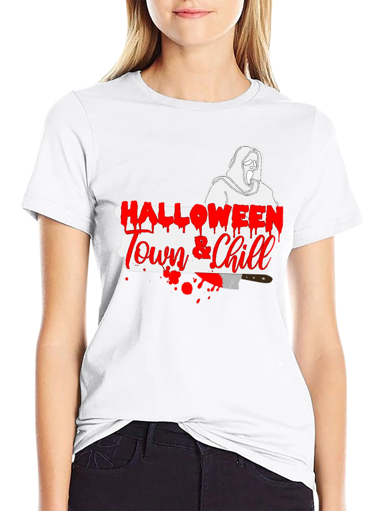 Halloween Town & Chill Graphic T-Shirt