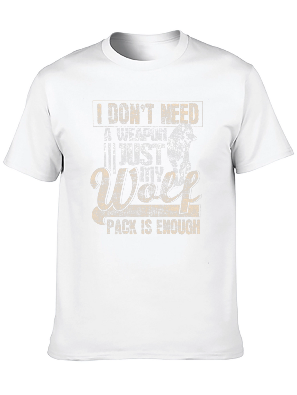 Wolf Pack Black T-Shirt - Enough Weapon
