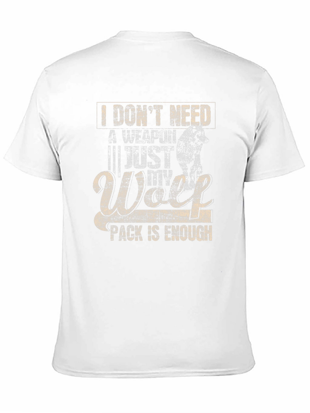 Wolf Pack Black T-Shirt - Enough Weapon