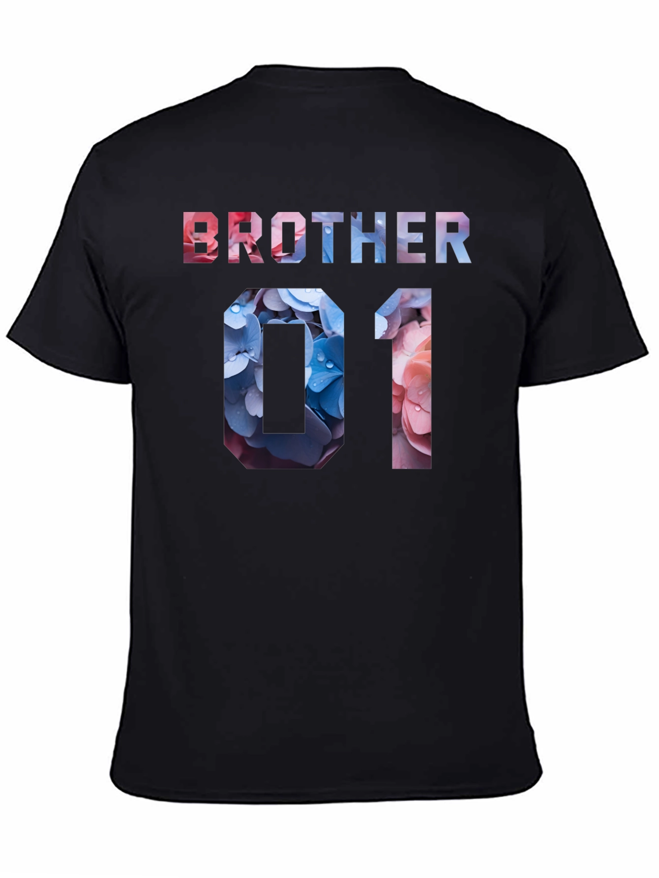 Brother 01 Floral T-Shirt - Trendy Family Matching Tee