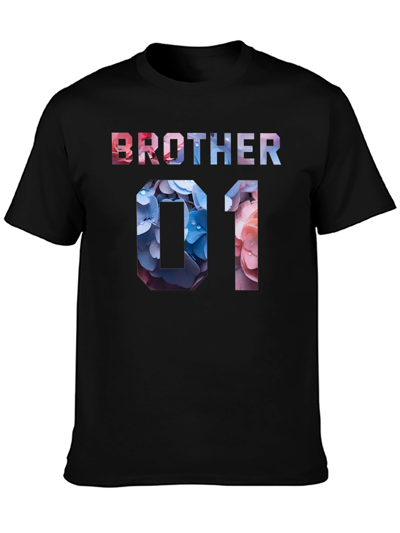 Brother 01 Floral T-Shirt - Trendy Family Matching Tee