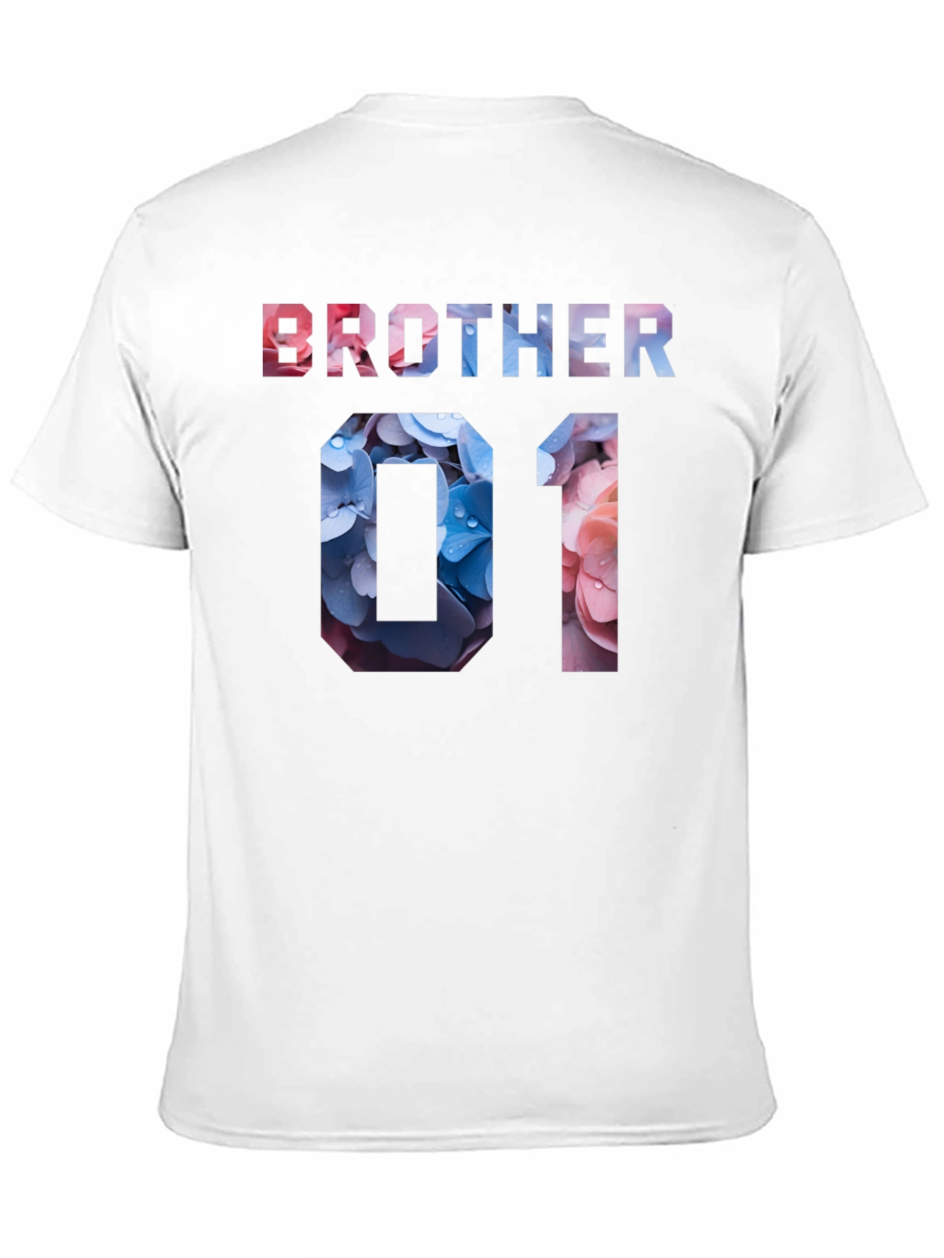 Brother 01 Floral T-Shirt - Trendy Family Matching Tee