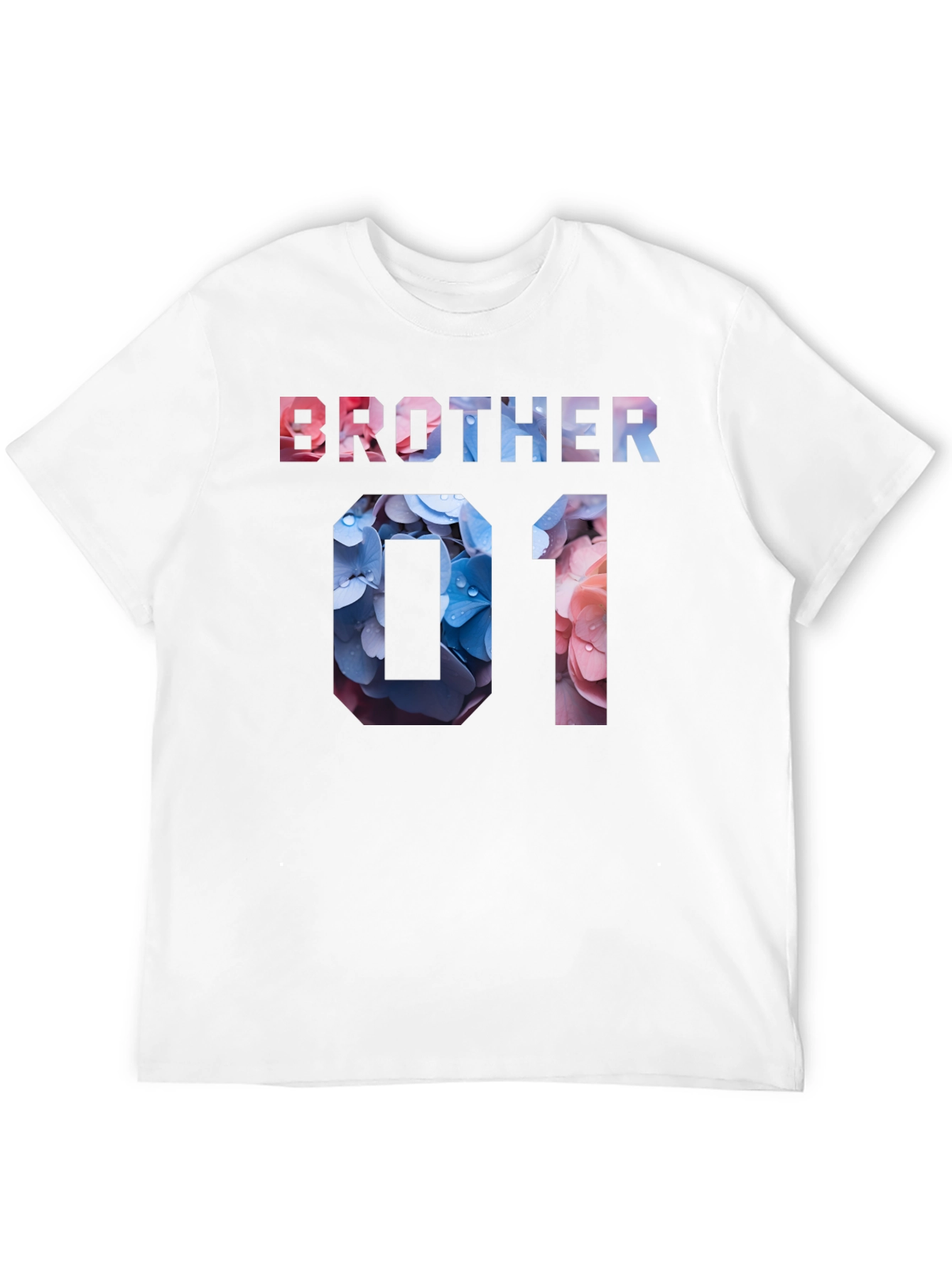 Brother 01 Floral T-Shirt - Trendy Family Matching Tee