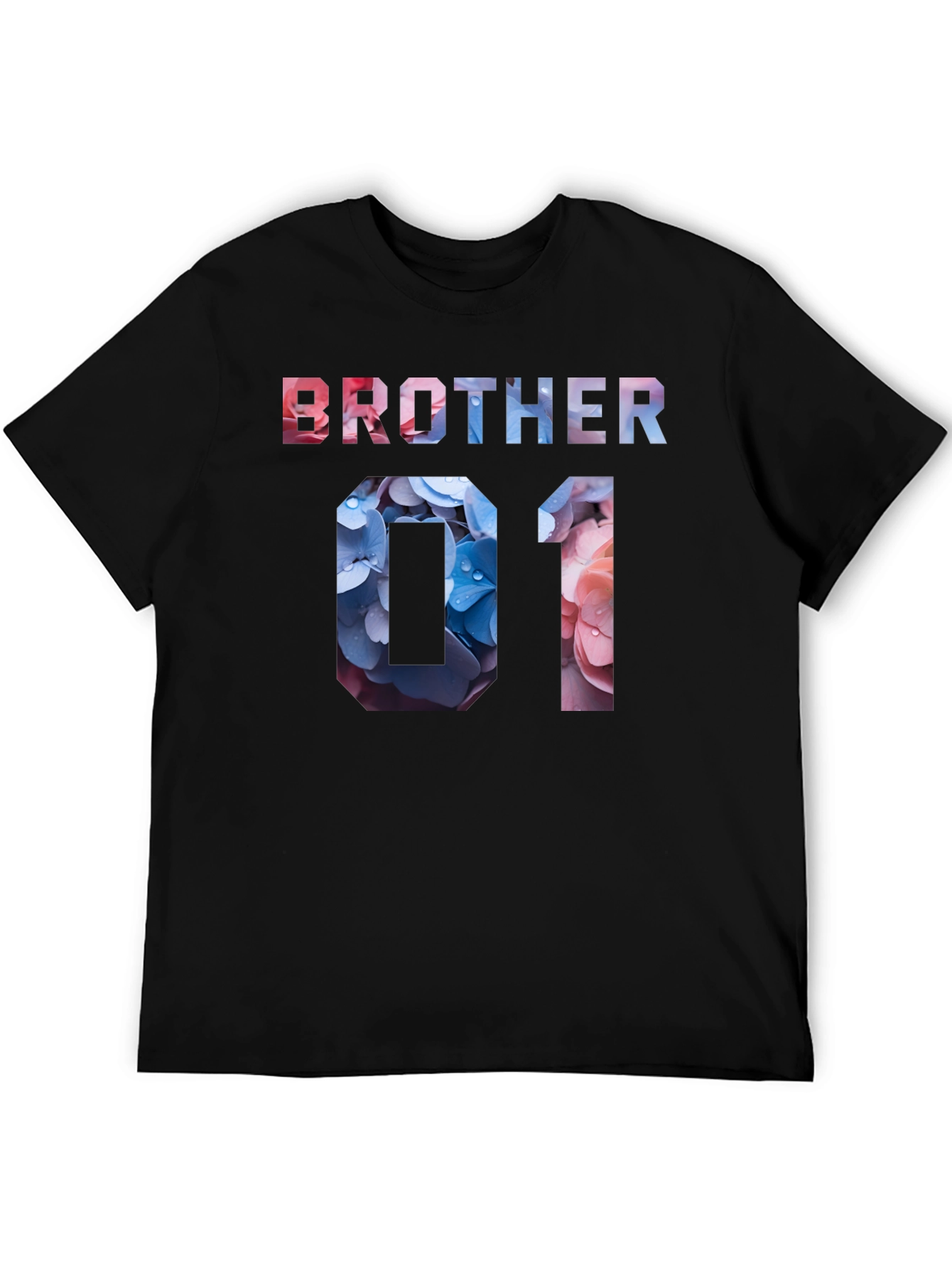 Brother 01 Floral T-Shirt - Trendy Family Matching Tee