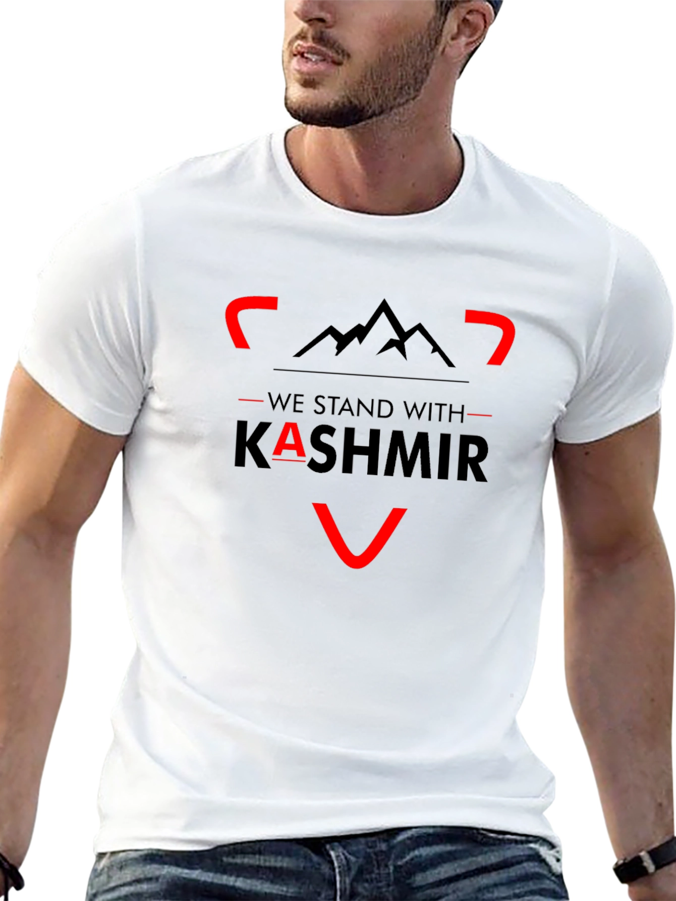 We Stand With Kashmir Graphic Tee