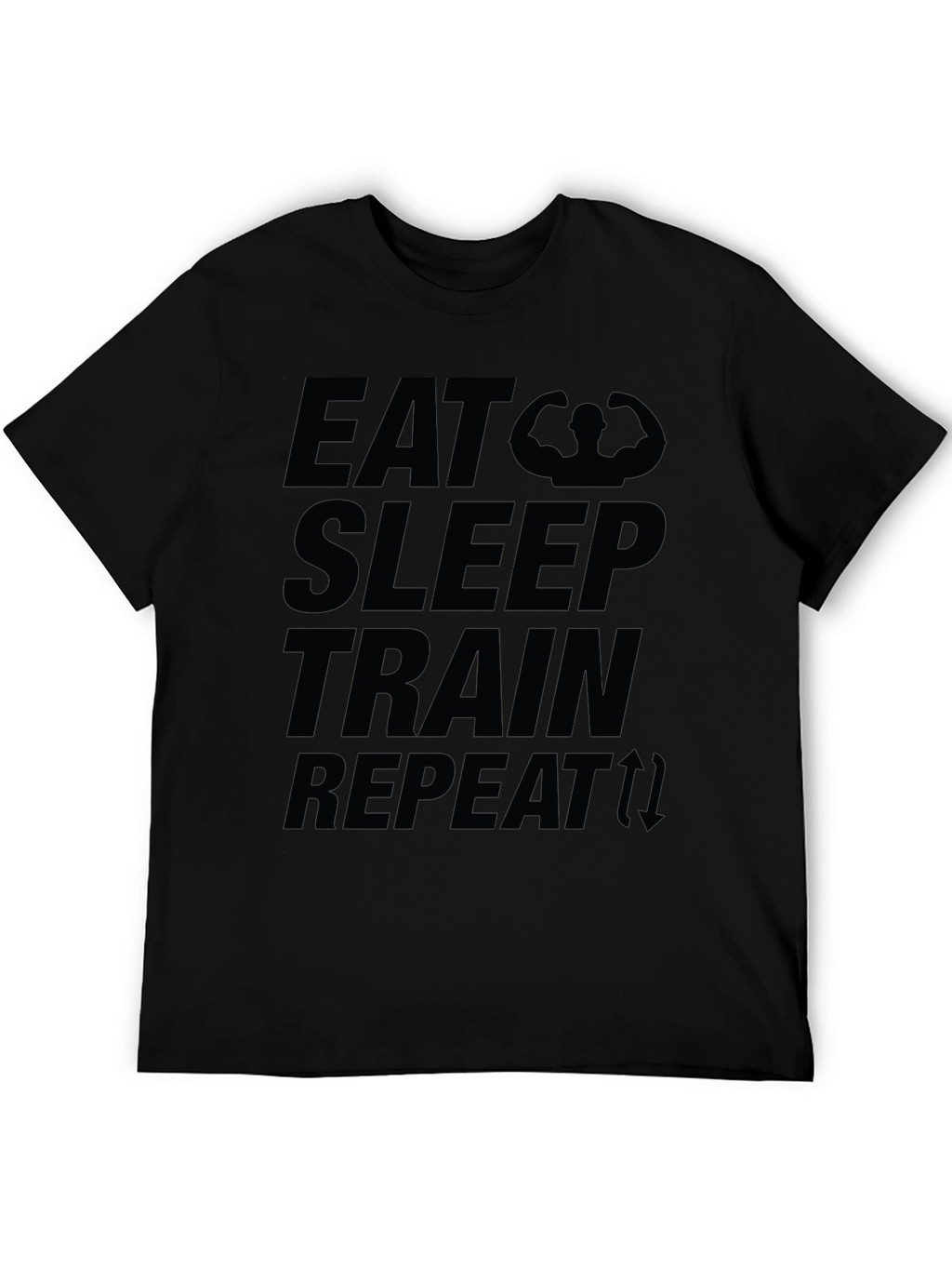 Eat Sleep Train Repeat Graphic T-Shirt
