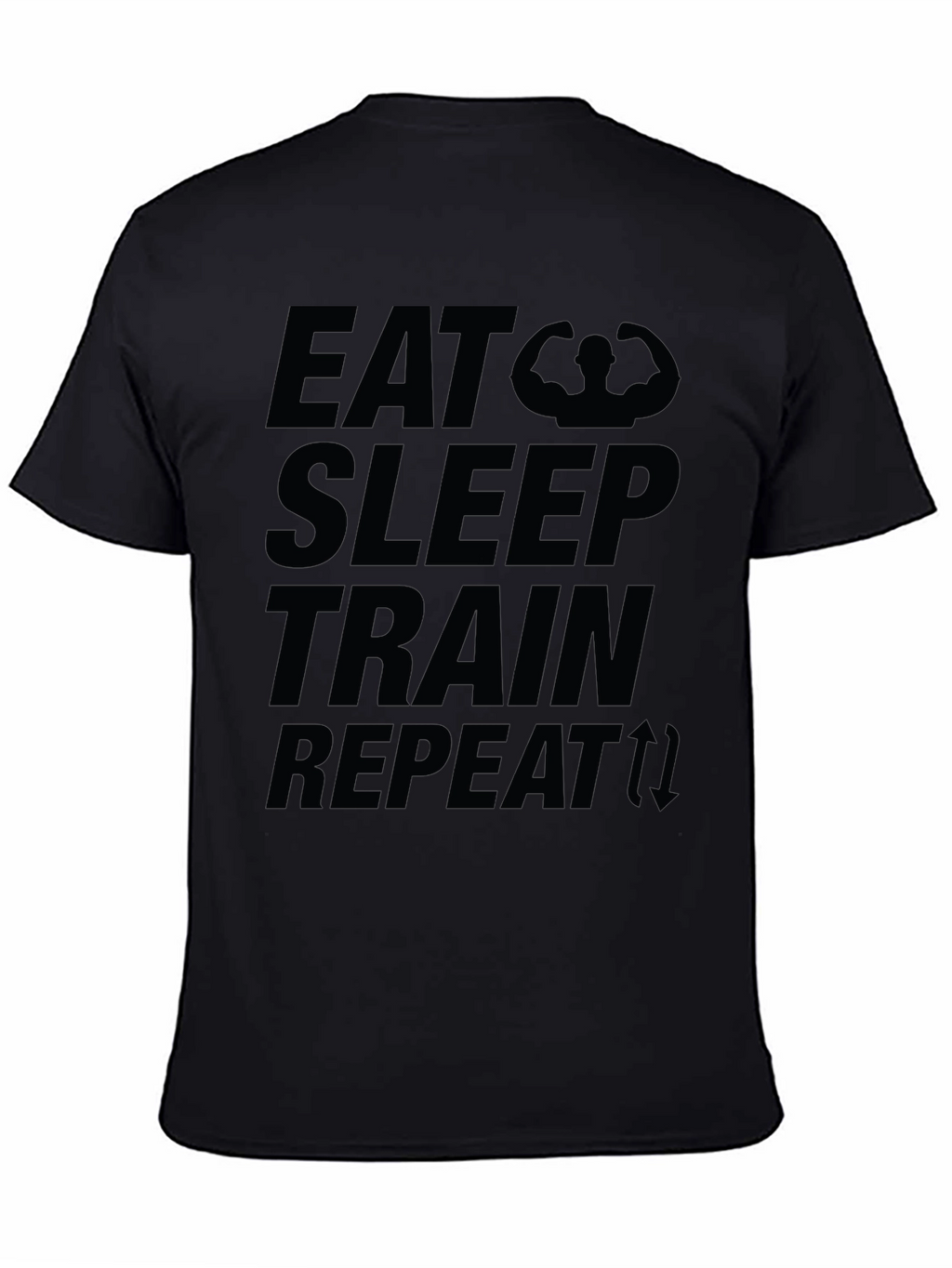 Eat Sleep Train Repeat Graphic T-Shirt