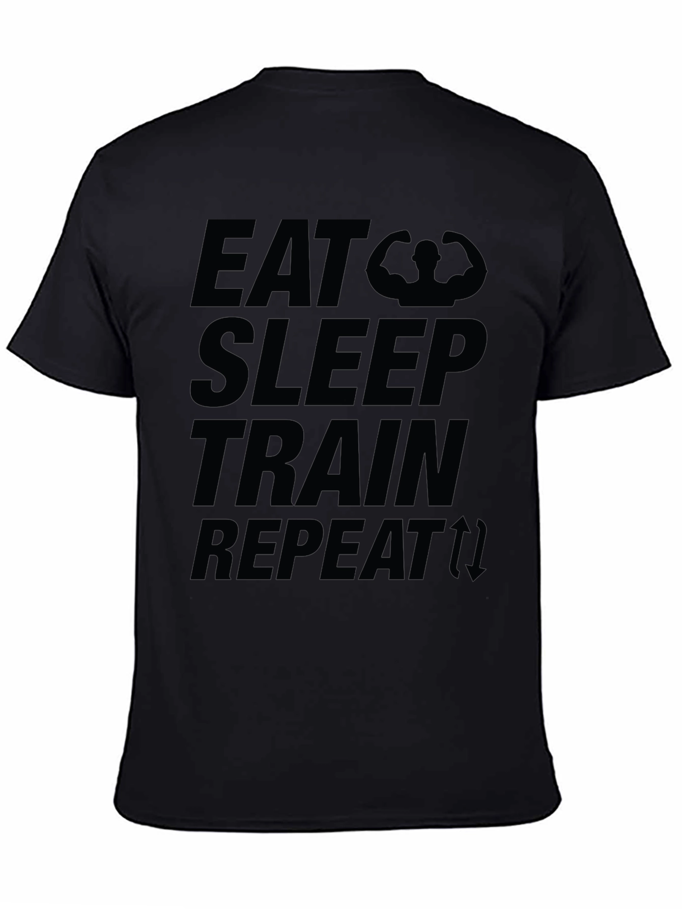 Eat Sleep Train Repeat Graphic T-Shirt