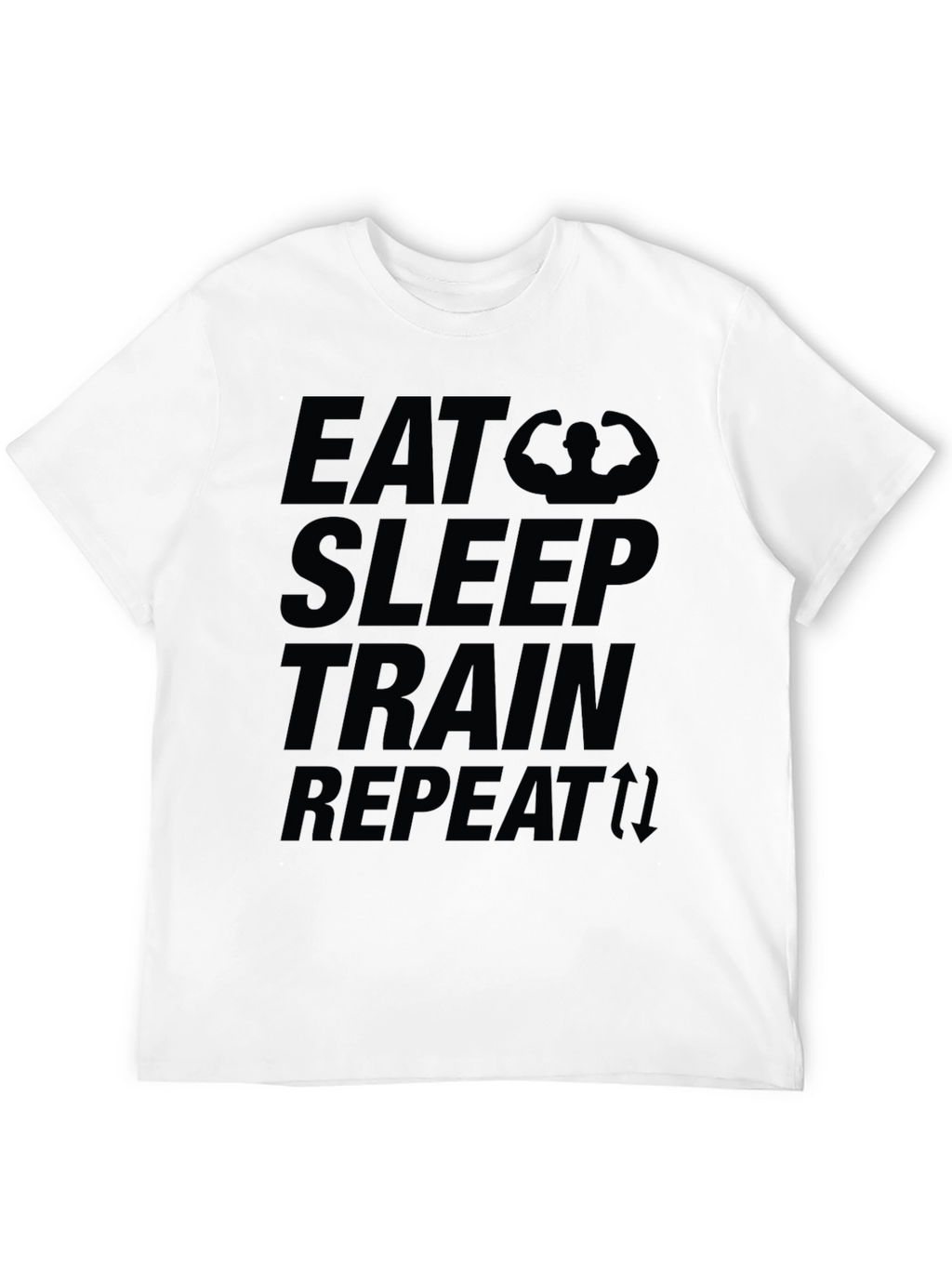 Eat Sleep Train Repeat Graphic T-Shirt