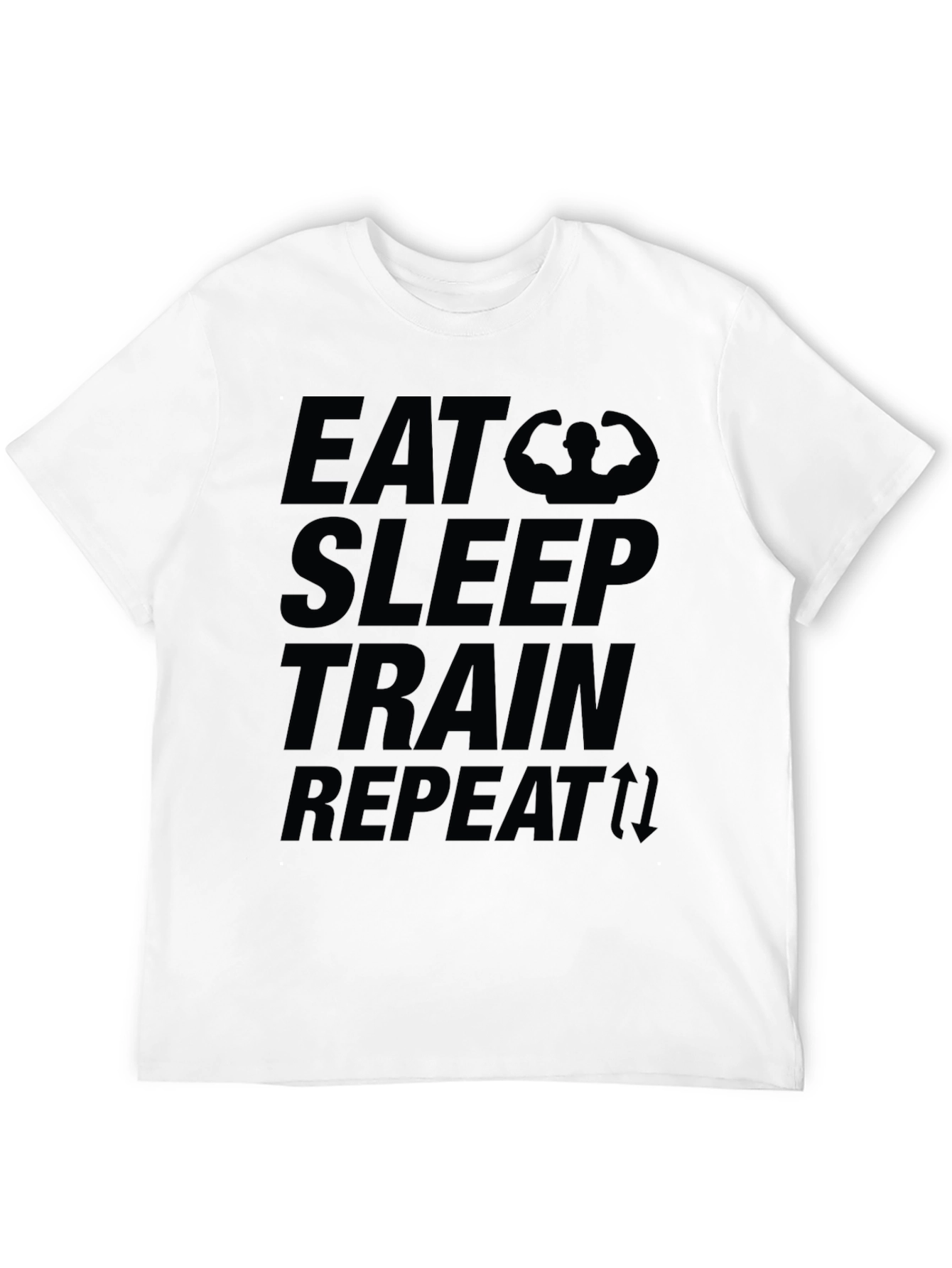 Eat Sleep Train Repeat Graphic T-Shirt