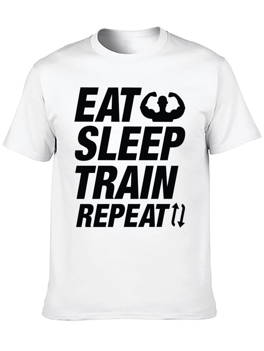 Eat Sleep Train Repeat Graphic T-Shirt