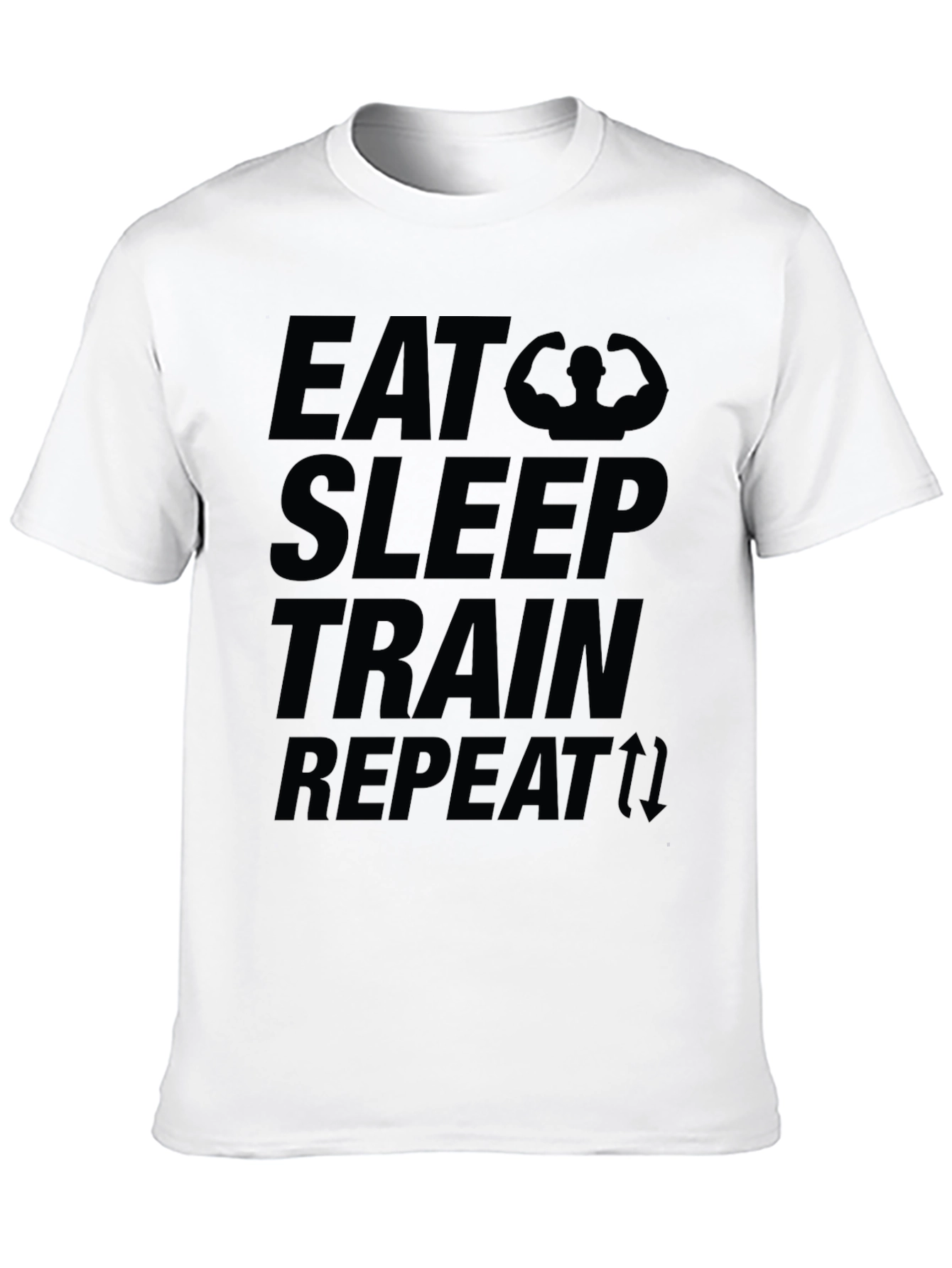 Eat Sleep Train Repeat Graphic T-Shirt