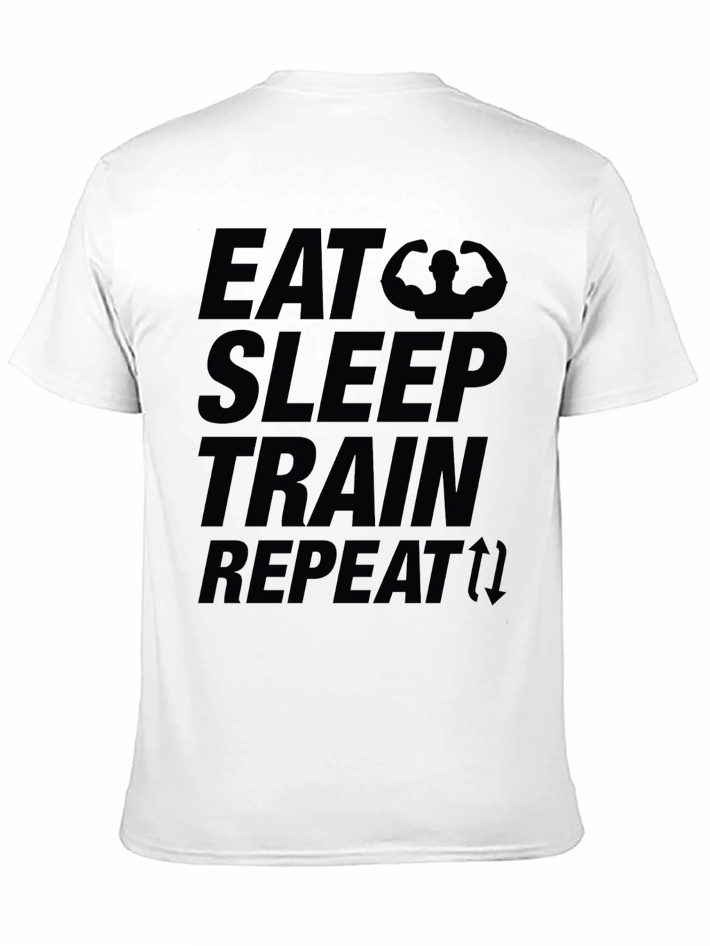 Eat Sleep Train Repeat Graphic T-Shirt