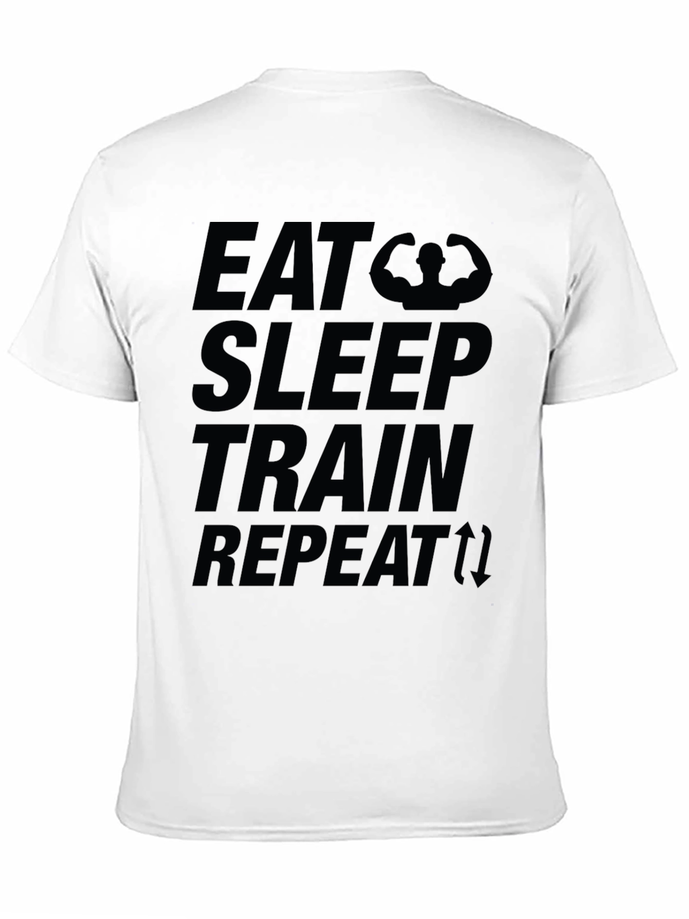 Eat Sleep Train Repeat Graphic T-Shirt