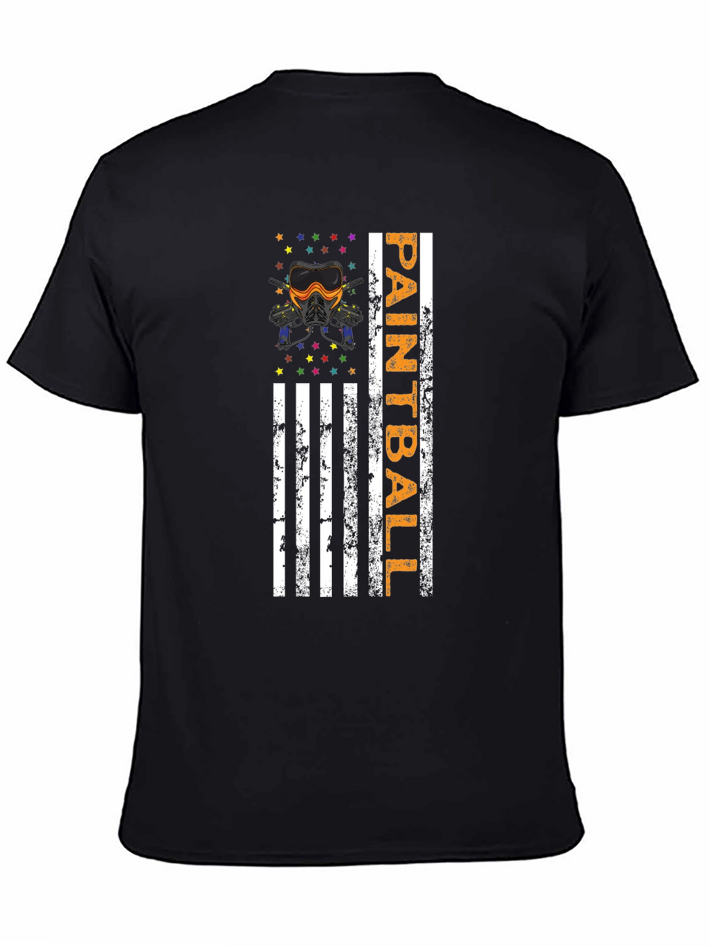 Paintball American Flag Graphic T-Shirt