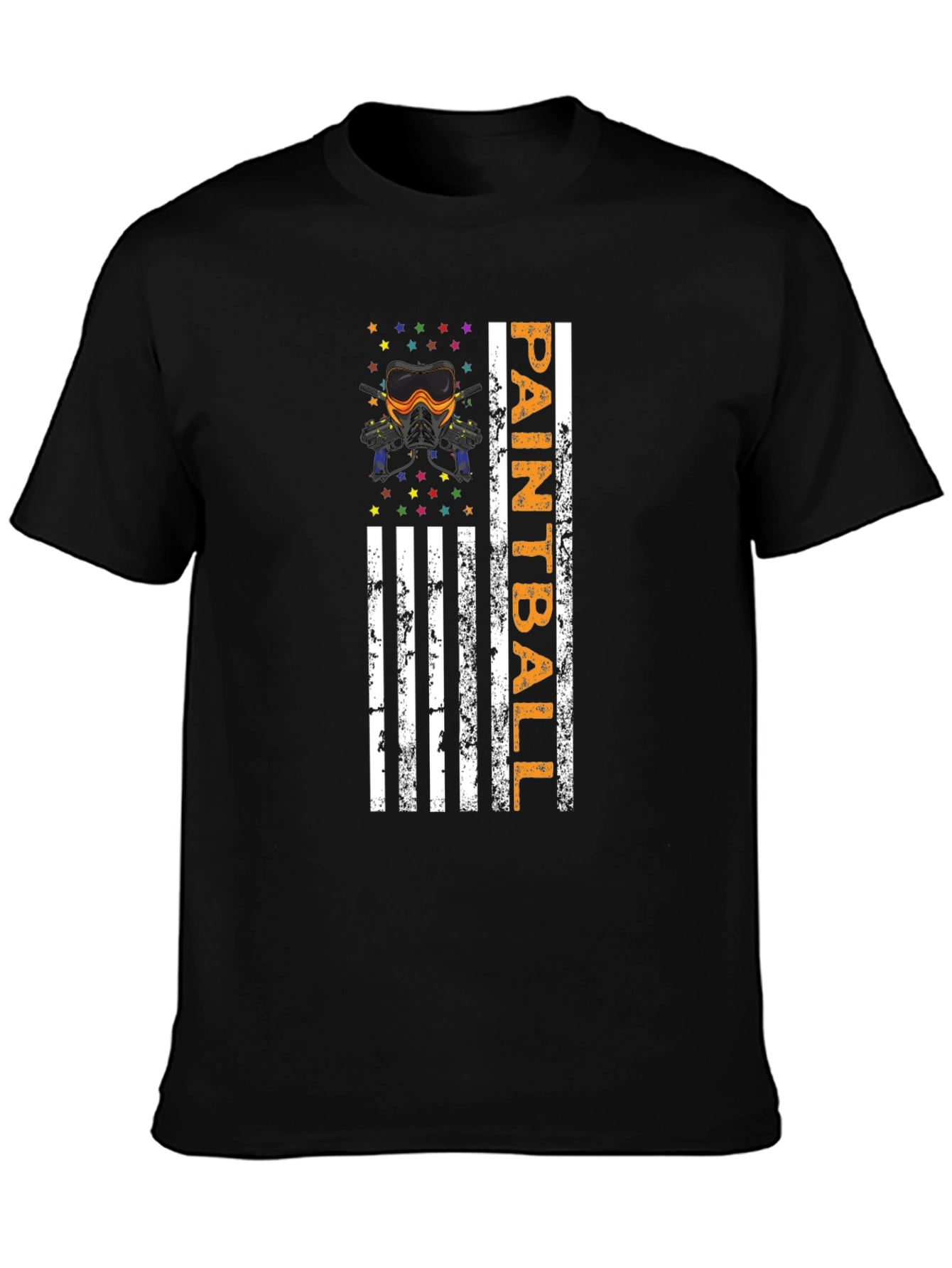 Paintball American Flag Graphic T-Shirt