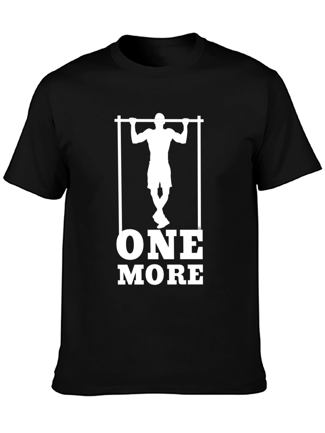 One More Pull-Up Graphic Tee - Black