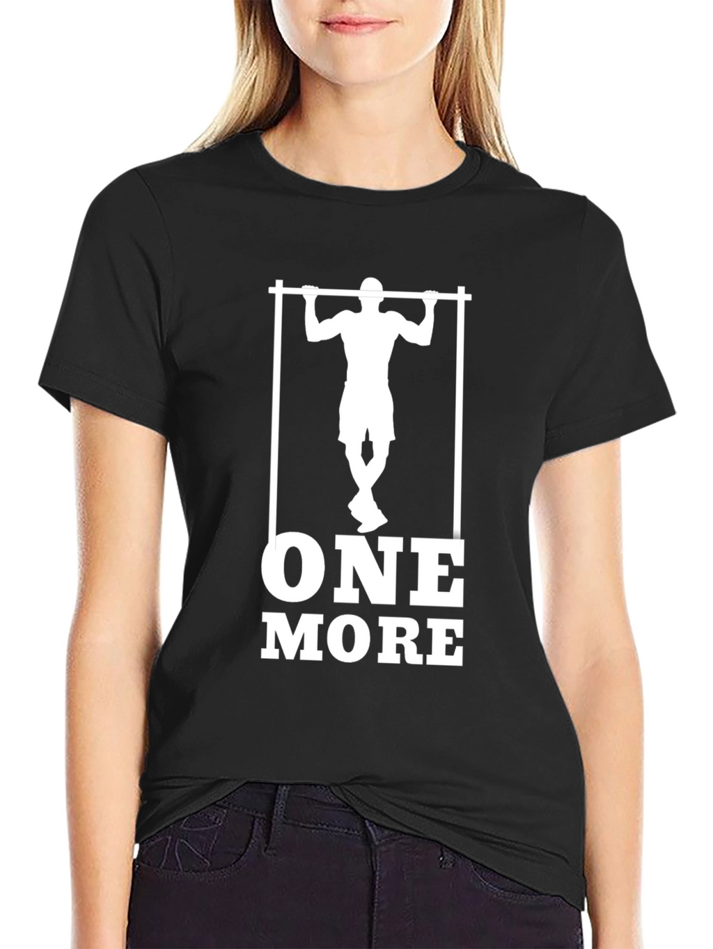 One More Pull-Up Graphic Tee - Black