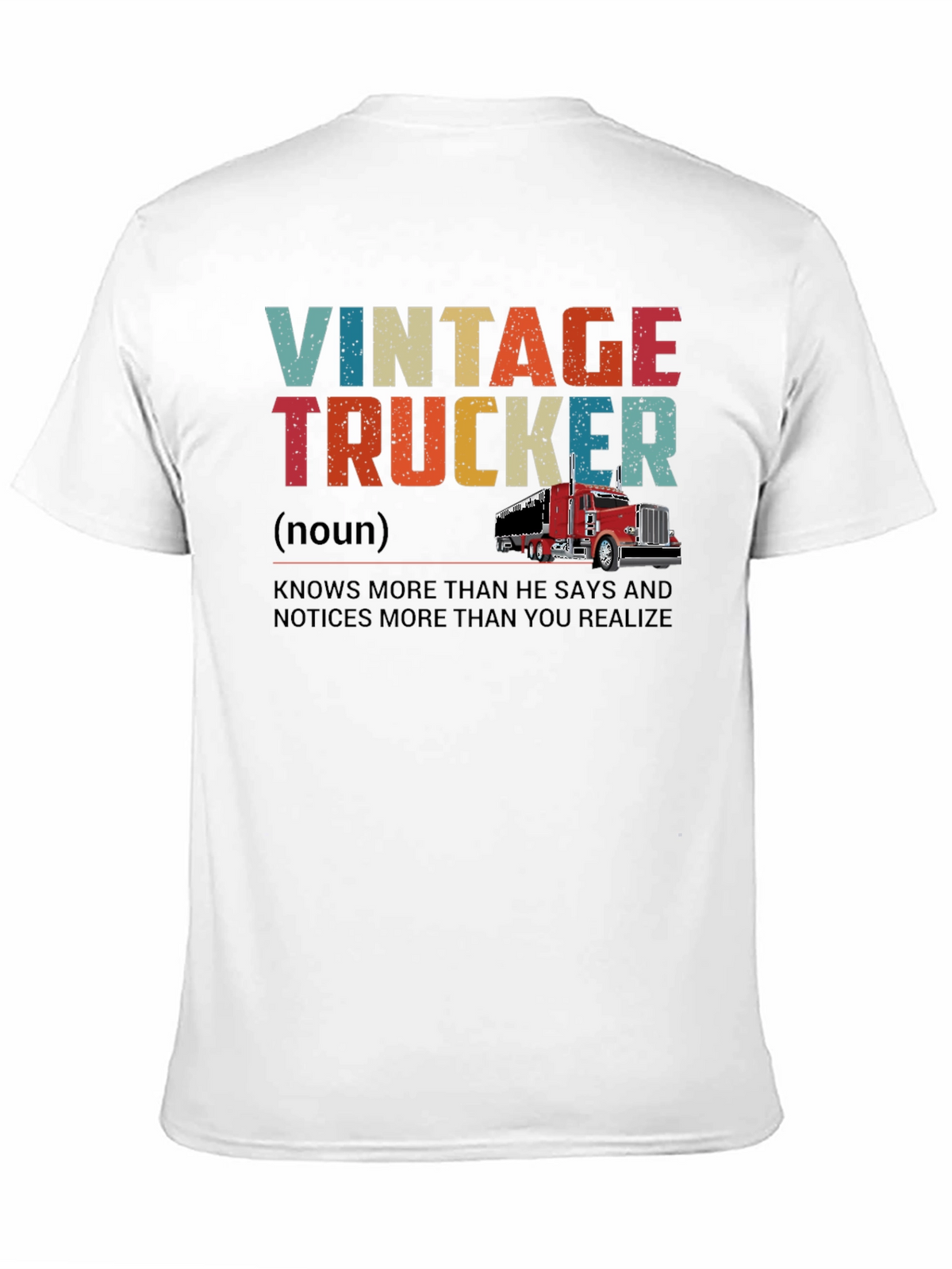 Vintage Trucker Graphic T-Shirt - Classic Trucker Style