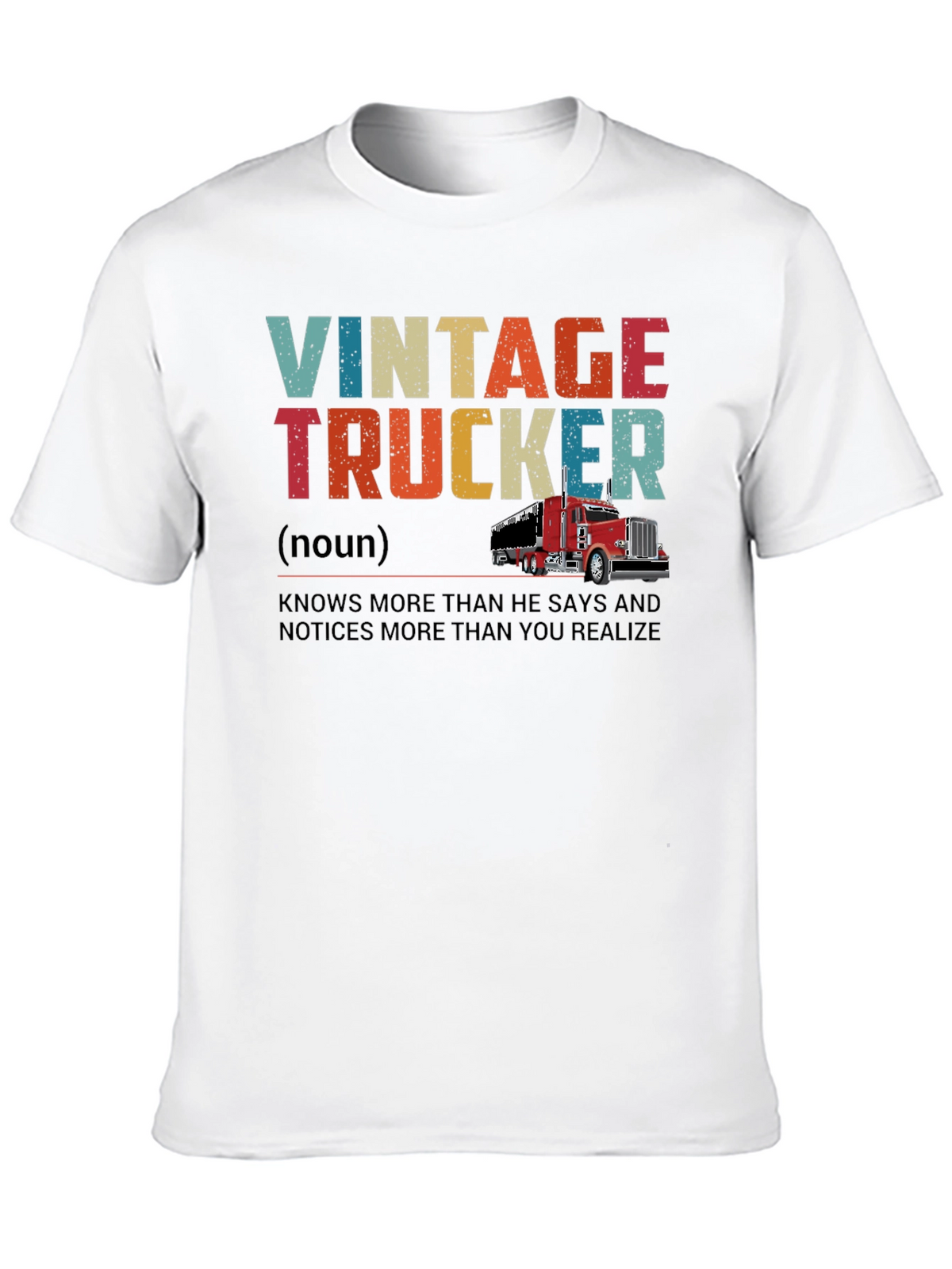 Vintage Trucker Graphic T-Shirt - Classic Trucker Style