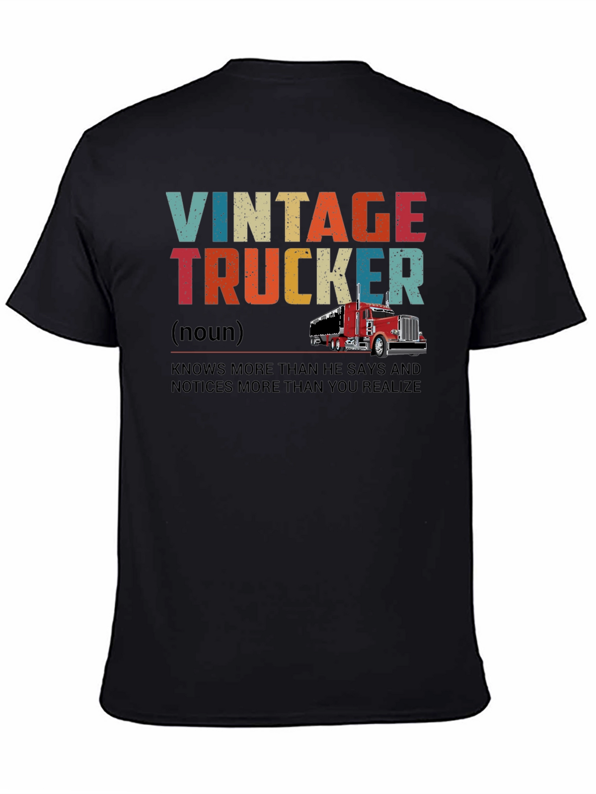 Vintage Trucker Graphic T-Shirt - Classic Trucker Style