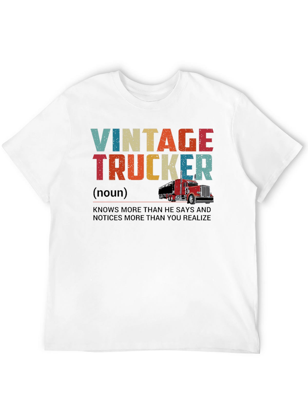 Vintage Trucker Graphic T-Shirt - Classic Trucker Style