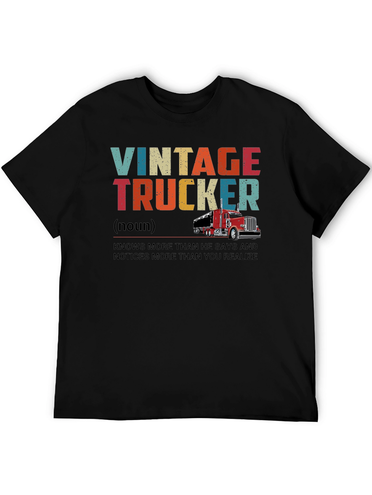Vintage Trucker Graphic T-Shirt - Classic Trucker Style