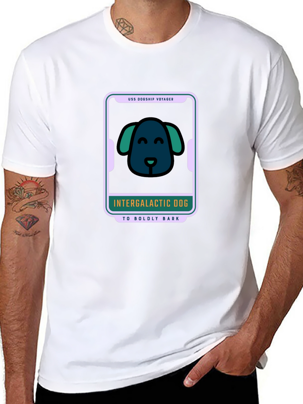 Intergalactic Dog T-Shirt - Space Voyage
