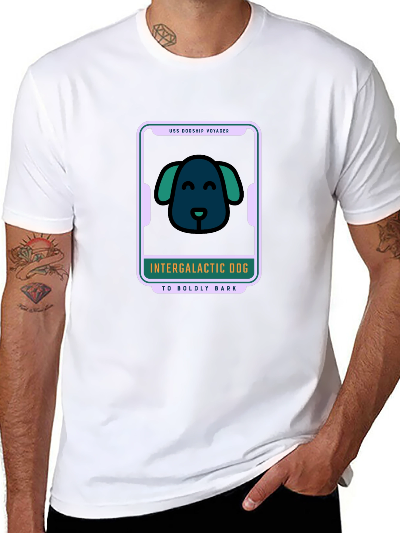 Intergalactic Dog T-Shirt - Space Voyage