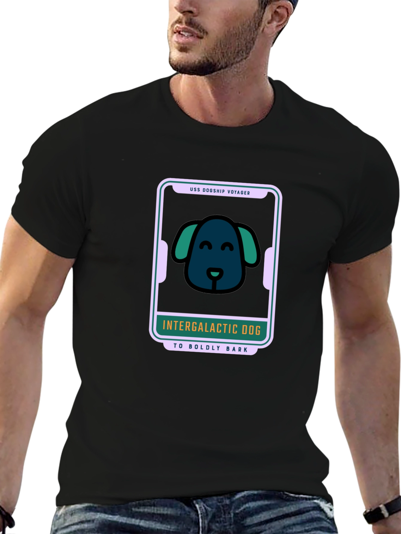 Intergalactic Dog T-Shirt - Space Voyage